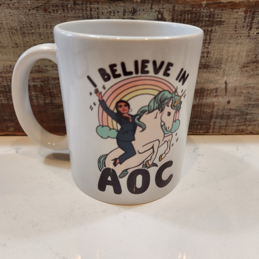 I Believe in AOC (Alexandria Ocasio-Cortez) Coffee Mug